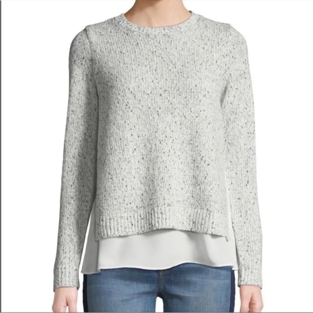 Club Monaco Kaelane Mixed Media Sweater -0/XS - Picture 4 of 4